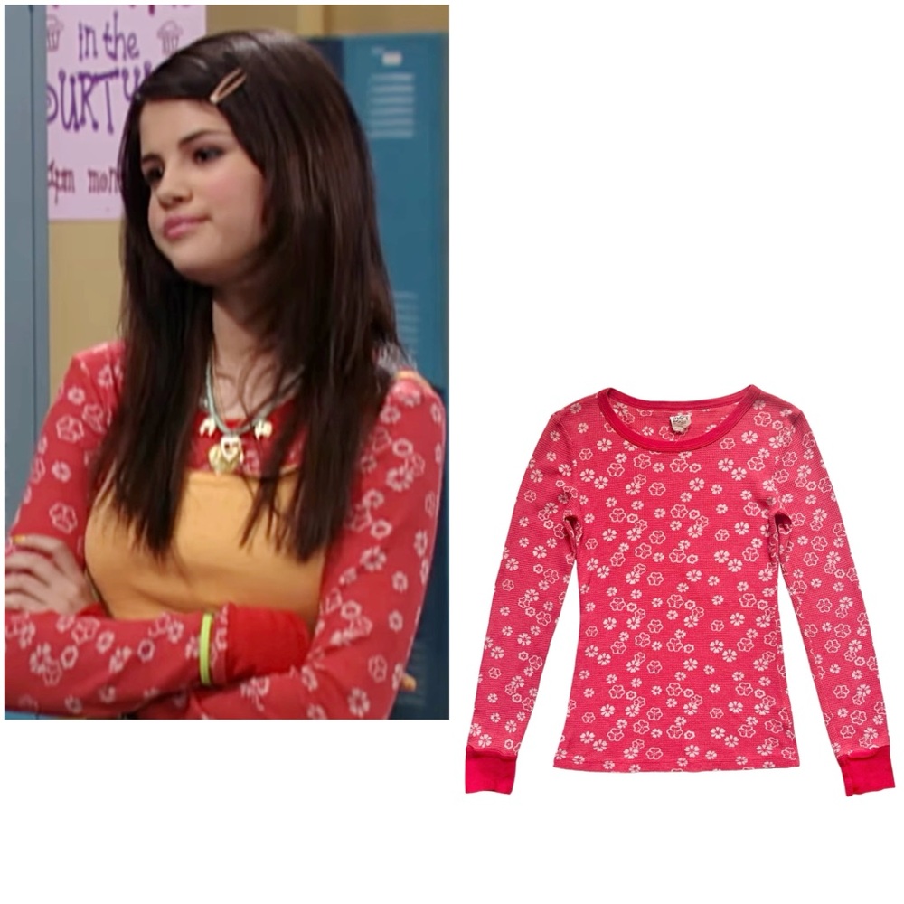ASO Alex Russo Red Floral Thermal, Wizards Of Waverly Place Season 1, Episode 5